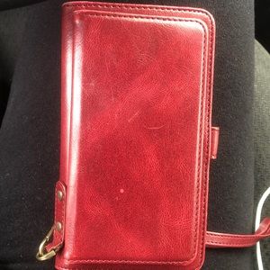 Red IPhone X Wallet